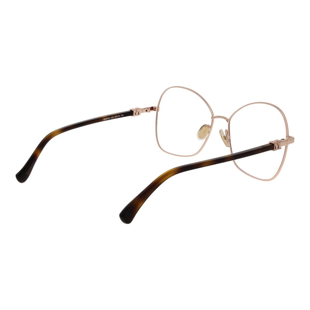 Max Mara Rose Gold Metal Glasses Women's (Frames)