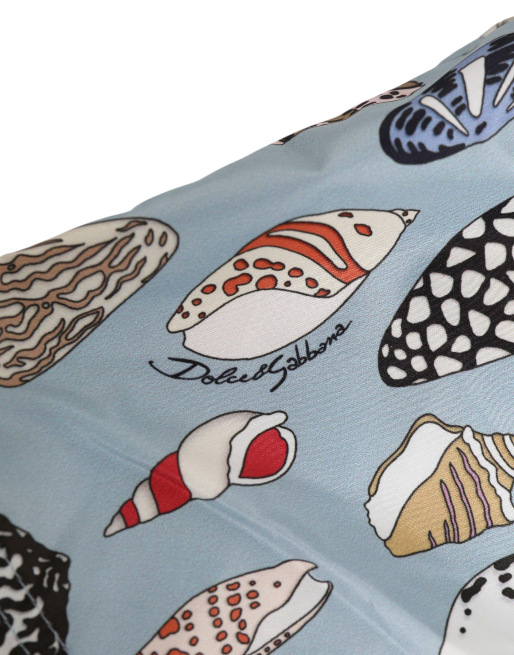 Dolce & Gabbana Blue Seashell Print Nylon Men Shorts Men's Swimwear