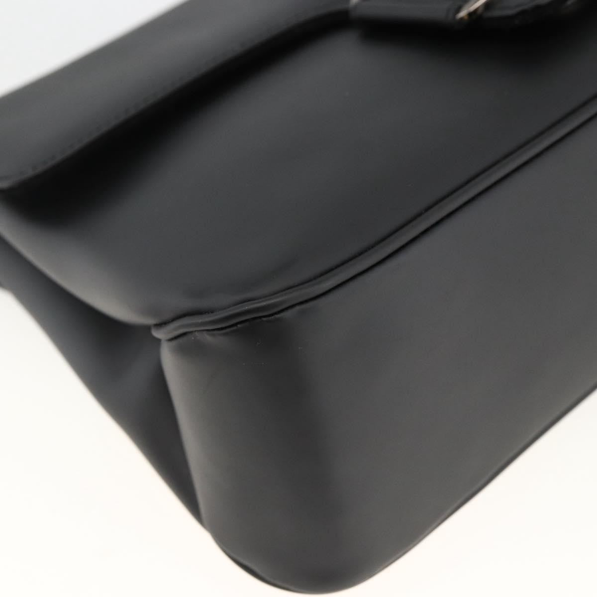 Salvatore Ferragamo Vala Canvas Black Canvas Shoulder Bag Bag (Pre-Owned)