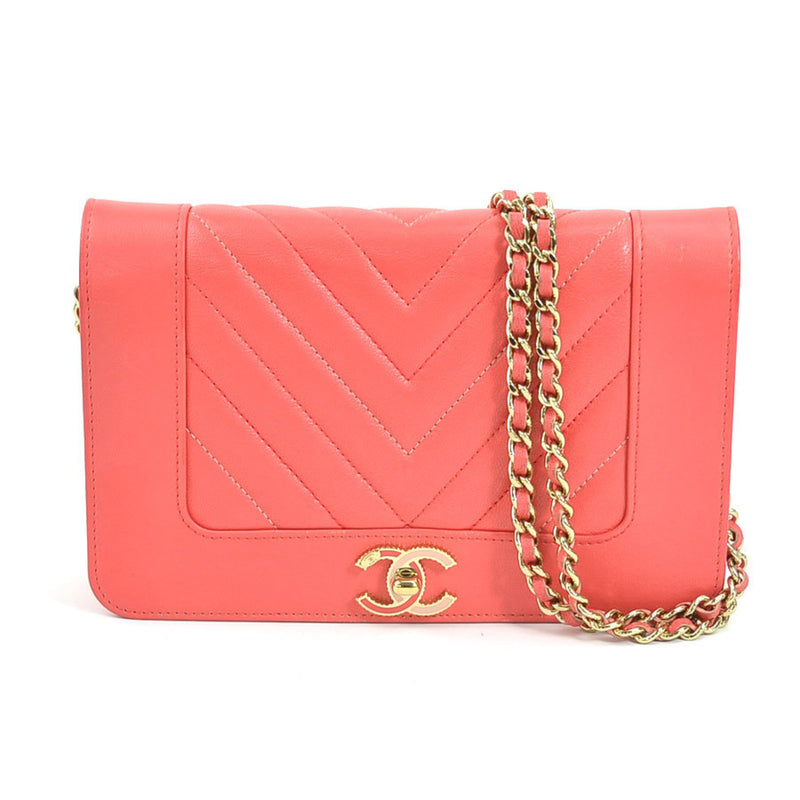Chanel Pink Leather Wallet  (Pre-Owned)