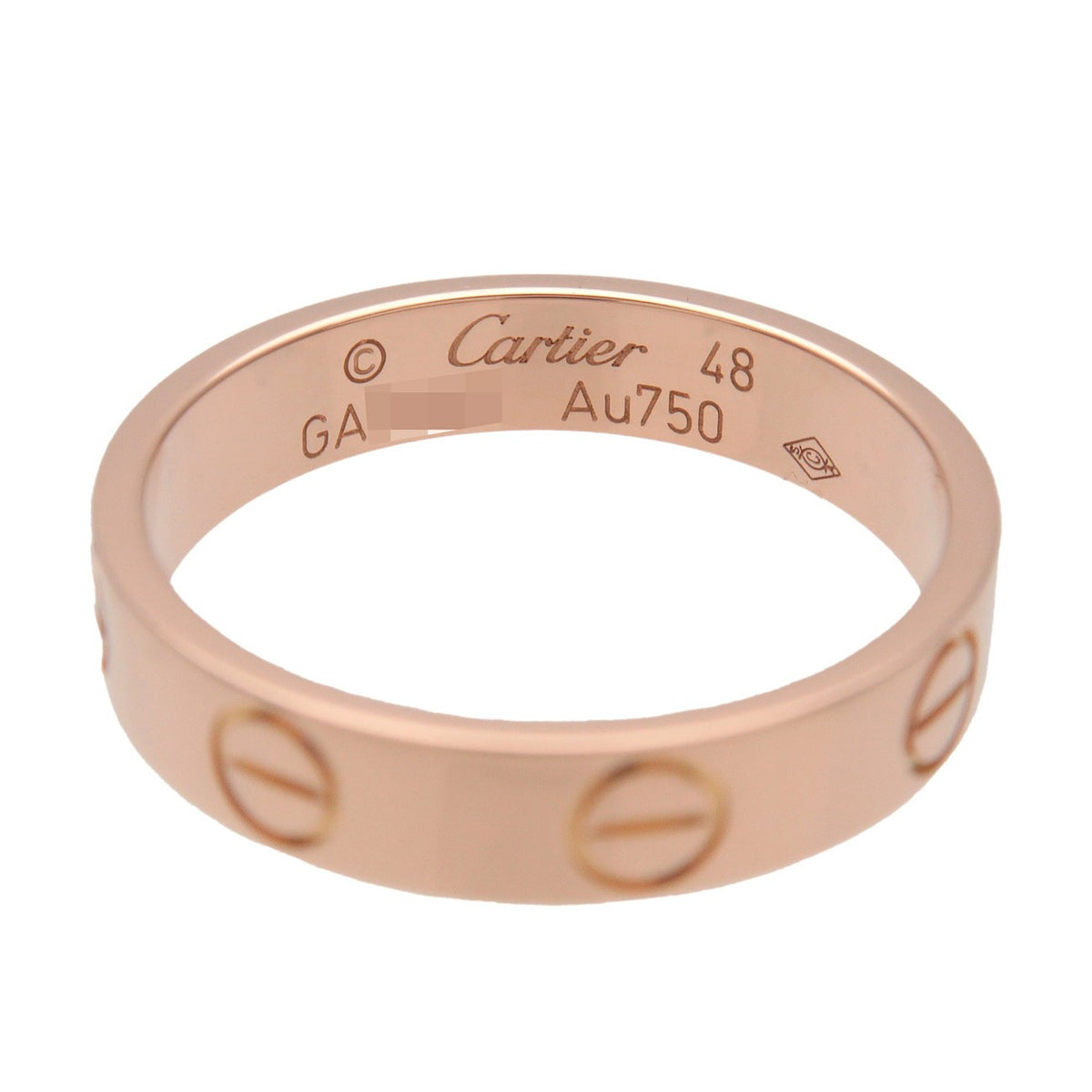 Cartier Love Band 18K Rose Gold Gold Rose_Gold Ring Jewelry (Pre-Owned)