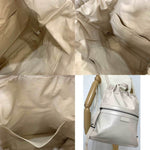 Bottega Veneta Ecru Leather Backpack Bag (Pre-Owned)