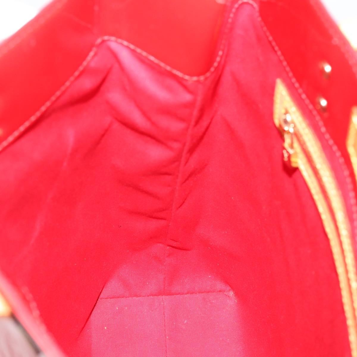 Louis Vuitton Reade Monogram Vernis Red Patent_Leather Handbag (Pre-Owned)