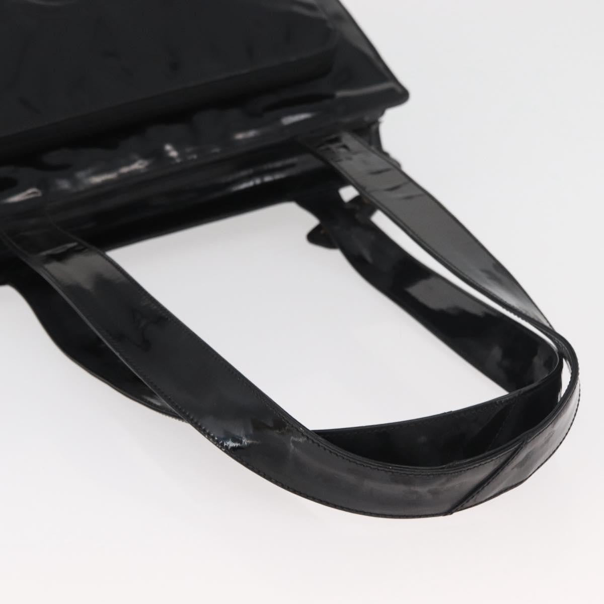 Chanel Cc Shoulder Bag Patent Leather Black Patent_Leather Shoulder Bag Bag (Pre-Owned)