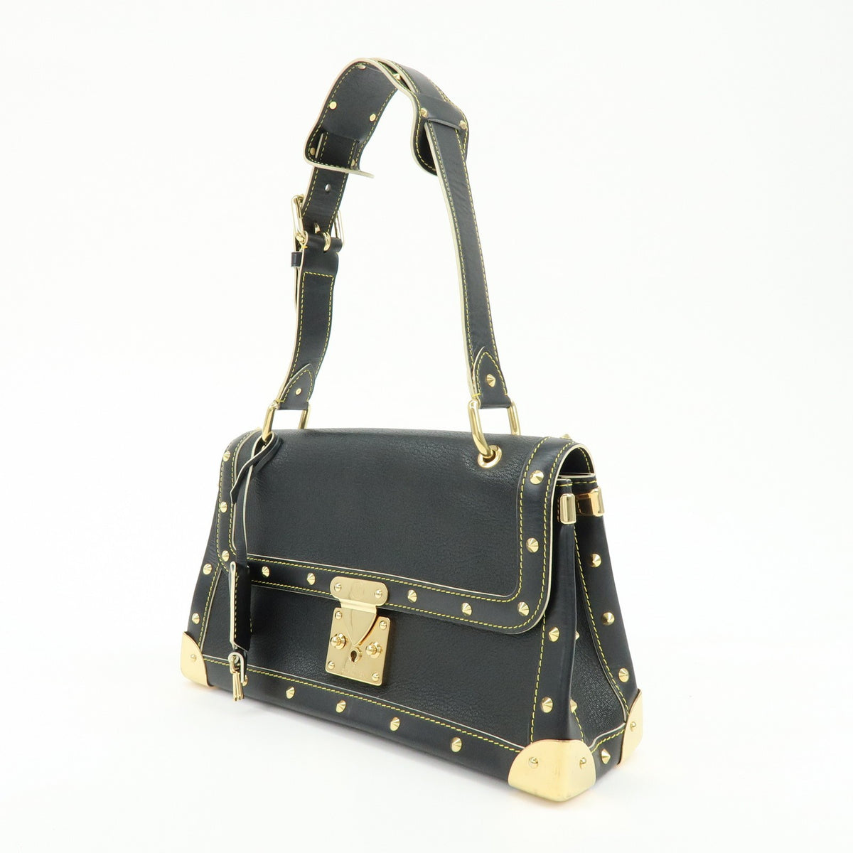 Louis Vuitton Suhali Le Talentueux Leather Black Leather Handbag (Pre-Owned)