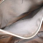 Fendi Zucca Beige Canvas Shoulder Bag (Pre-Owned)