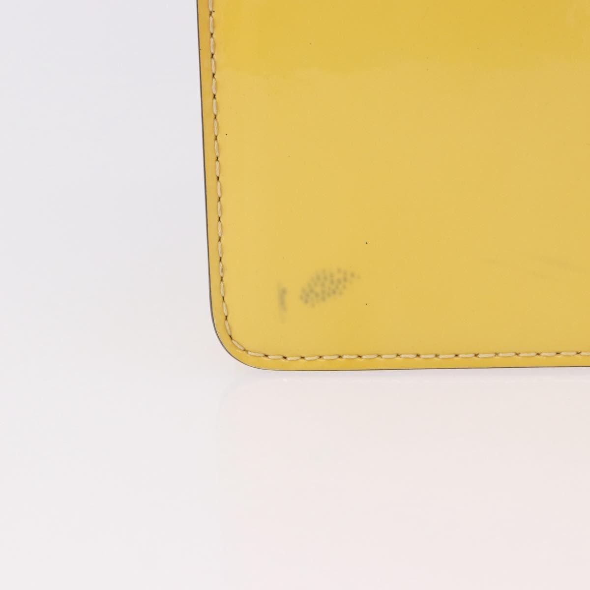 Louis Vuitton Monceau Vernis Yellow Patent_Leather Handbag (Pre-Owned)