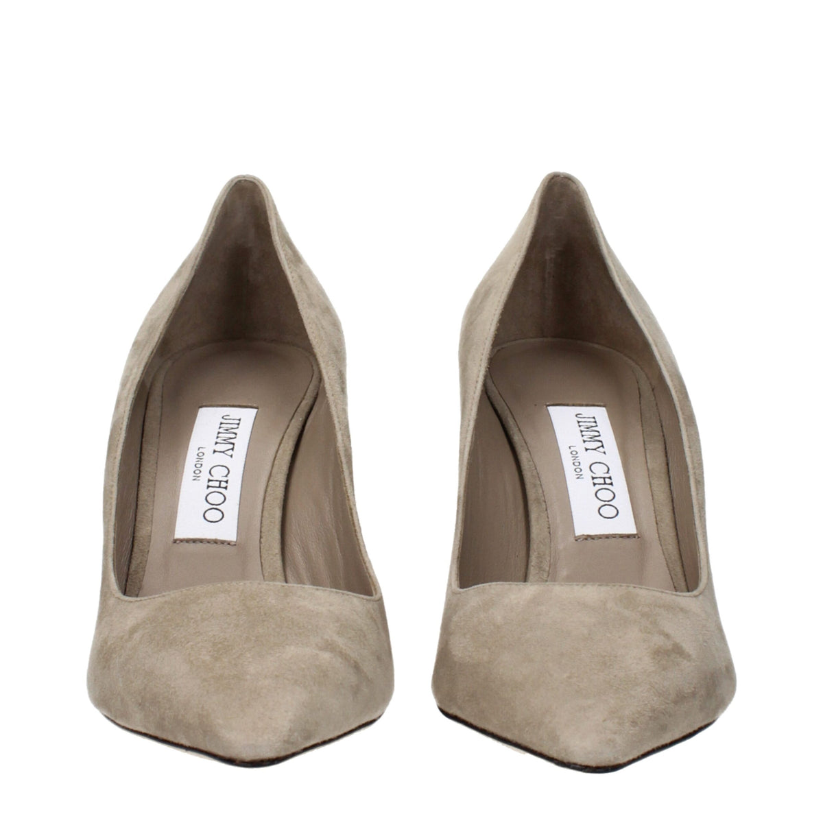 Jimmy Choo Gray Leather High Heel Women's Pumps