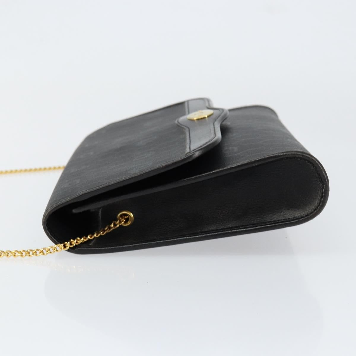 Christian Dior Vintage Honeycomb Flap Coated Canvas Black Canvas Shoulder Bag Bag (Pre-Owned)