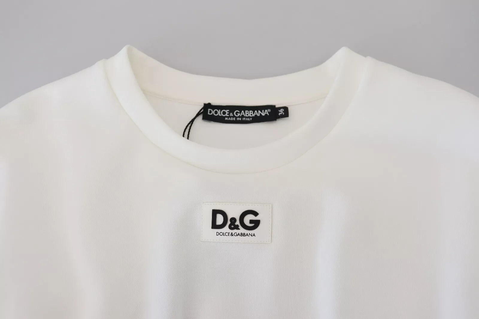 Dolce & Gabbana White Cotton Corset Stretch Top  Women's T-shirt