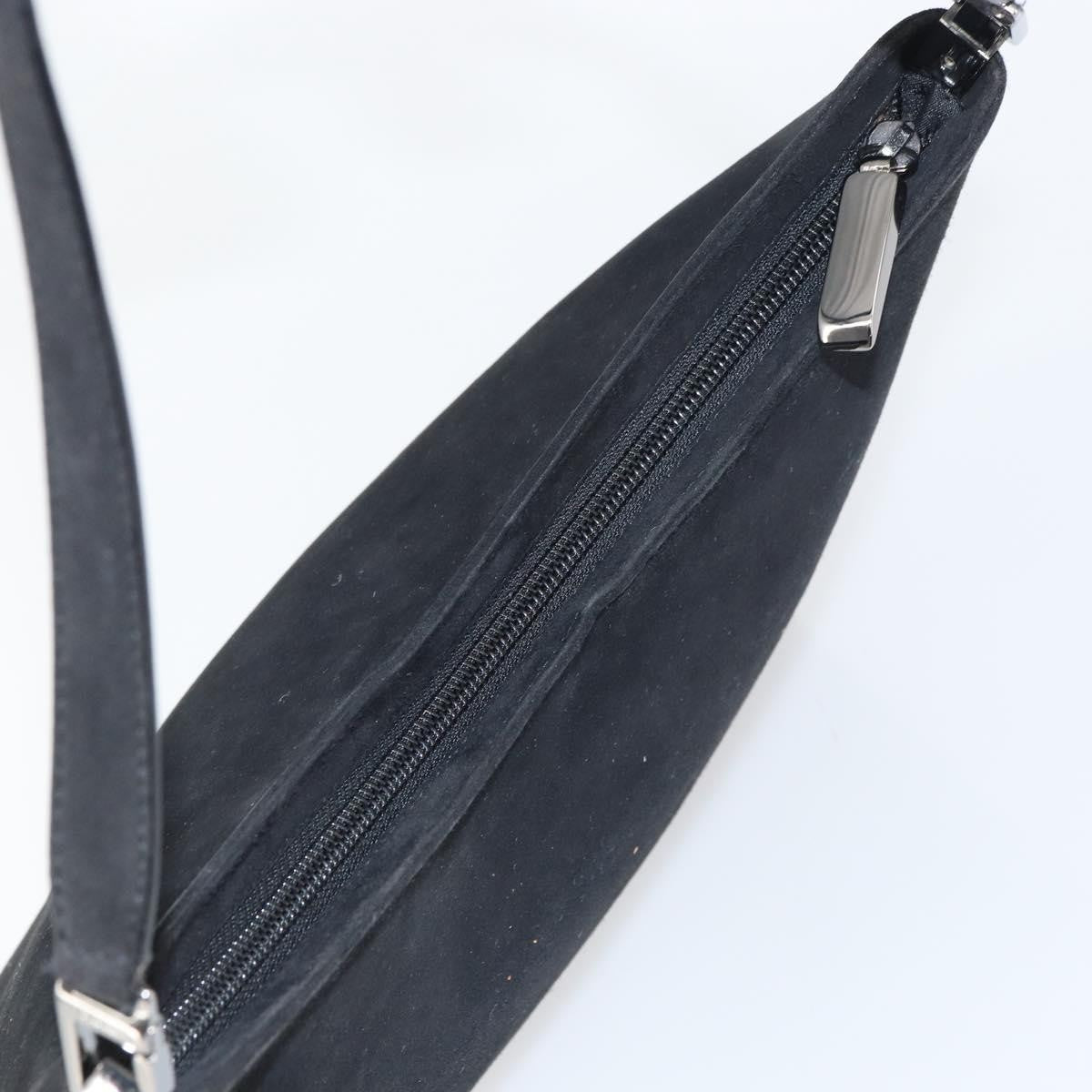 Salvatore Ferragamo Vintage Suede Black Suede Shoulder Bag Bag (Pre-Owned)