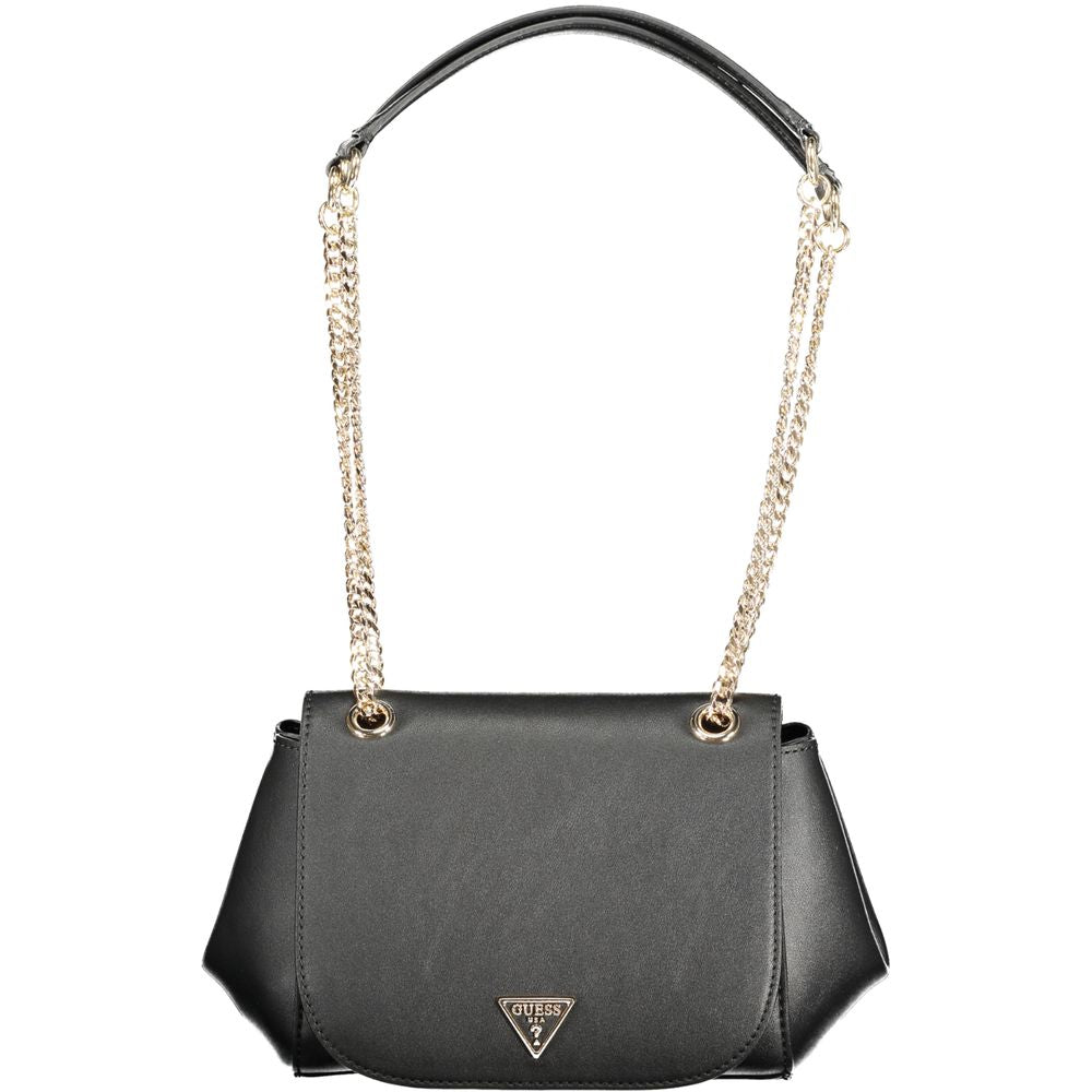 Guess Jeans Nero Poliuretano Women Women's Handbag