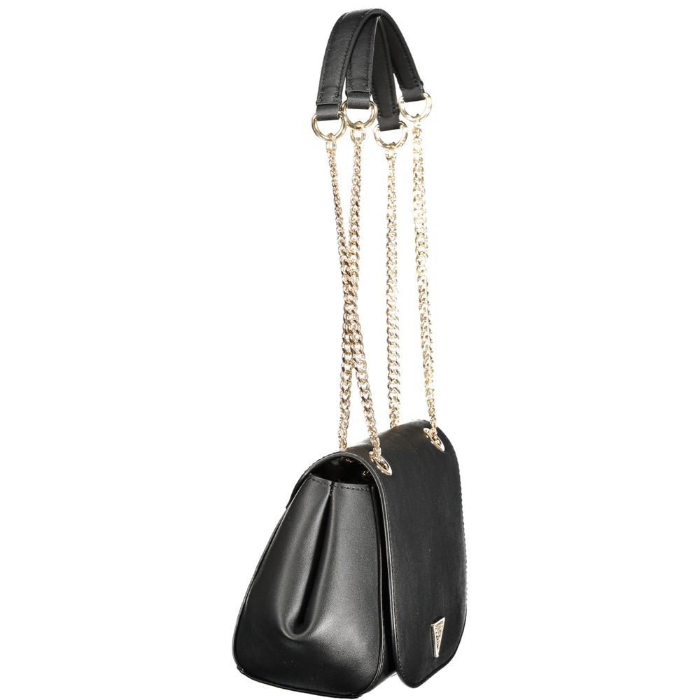 Guess Jeans Nero Poliuretano Women Women's Handbag