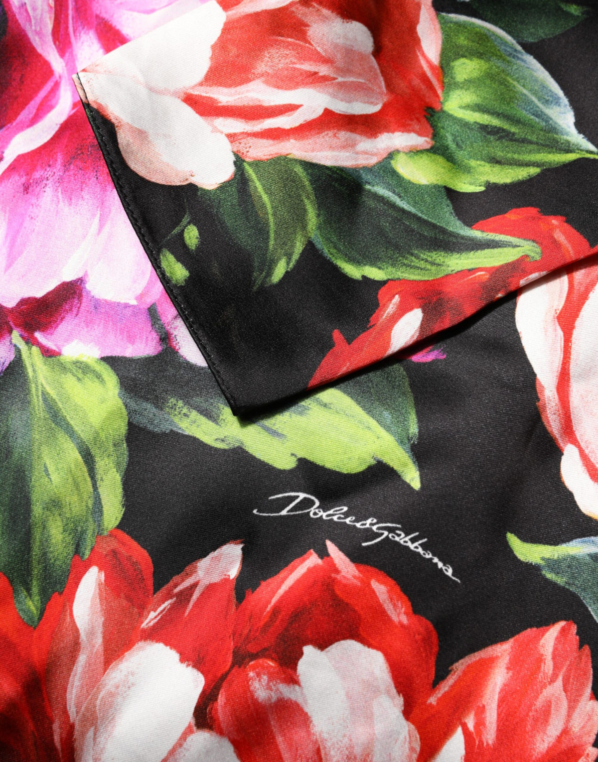 Dolce & Gabbana Black Floral Fiori Pittorici Mini Bodycon Women's Dress