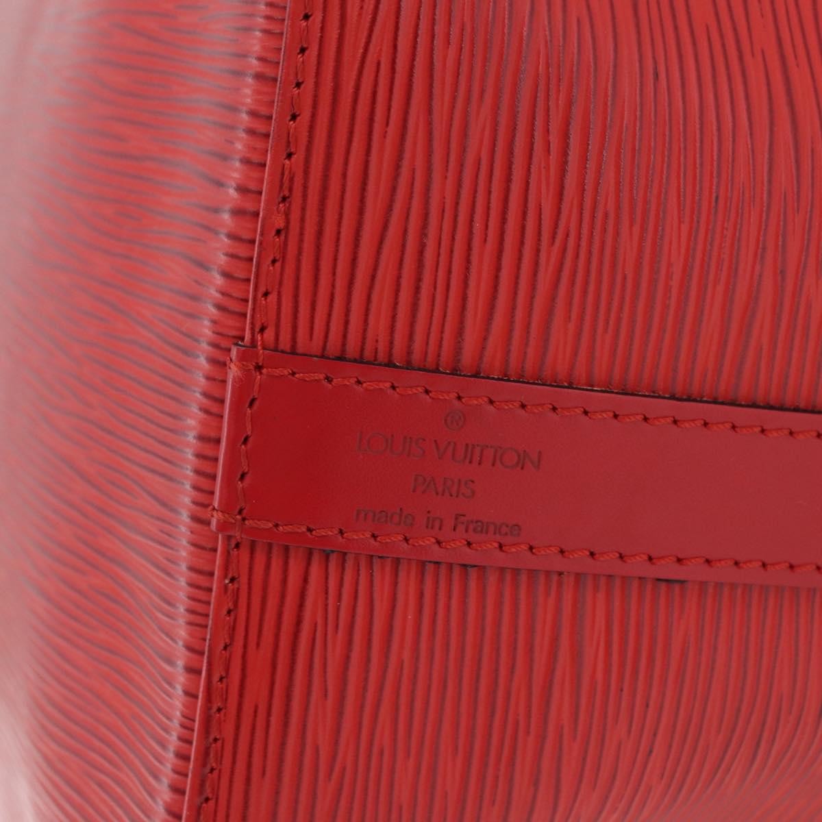 Louis Vuitton Petit Noe Nm Epi Leather Red Leather Handbag (Pre-Owned)