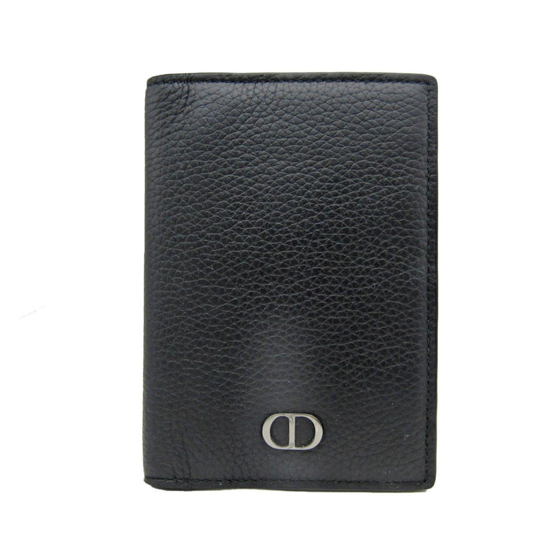 Dior Black Leather Wallet  (Pre-Owned)