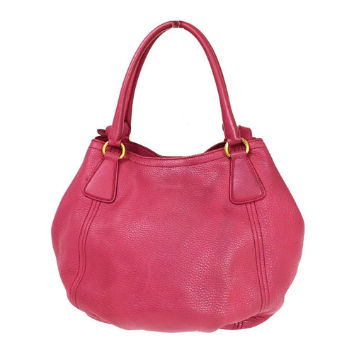 Prada Saffiano Pink Leather Handbag (Pre-Owned)