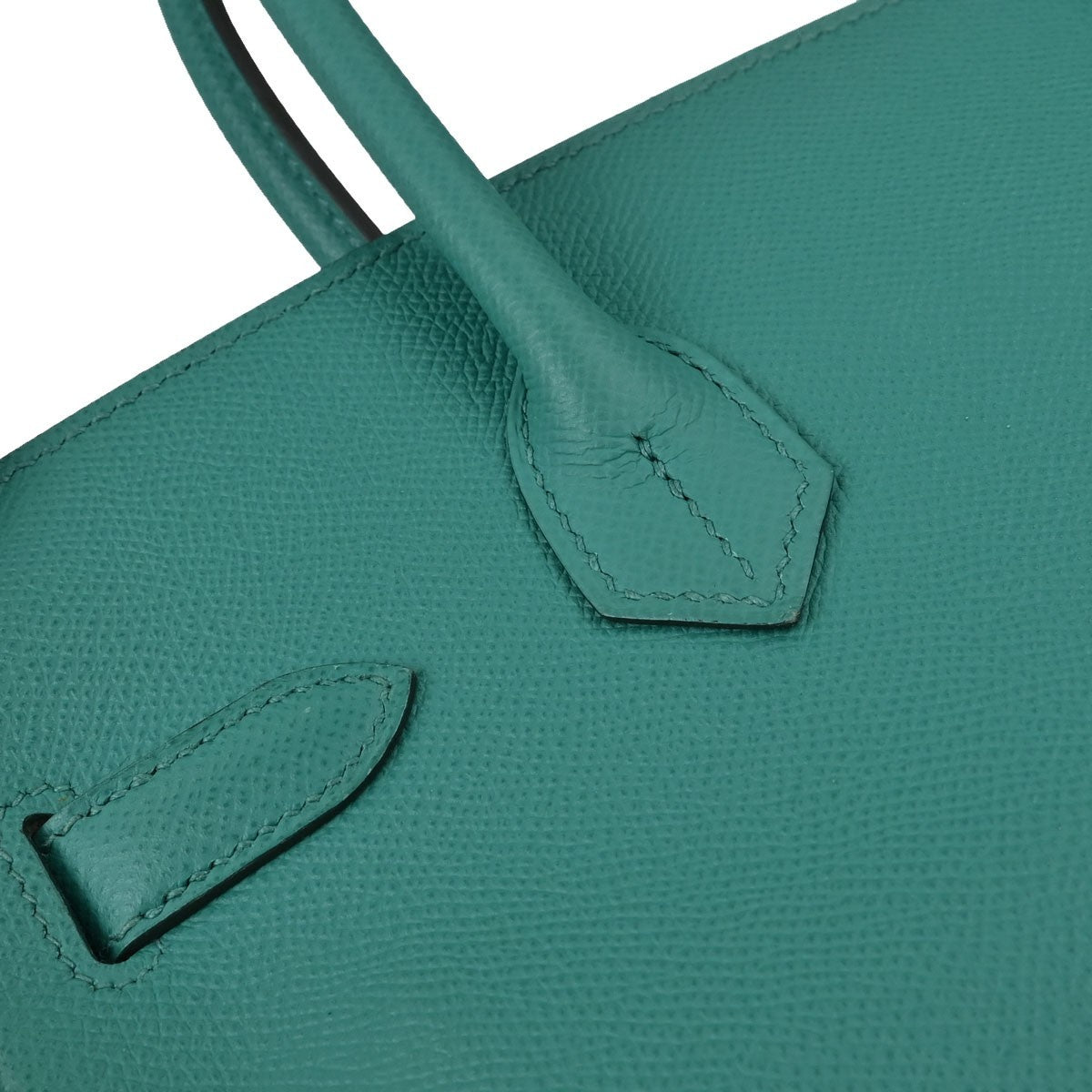 Hermes Birkin Green Epsom With Gold Hardware Green Leather Handbag (Pre-Owned)