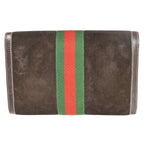 Gucci Sherry Brown Suede Clutch Bag (Pre-Owned)