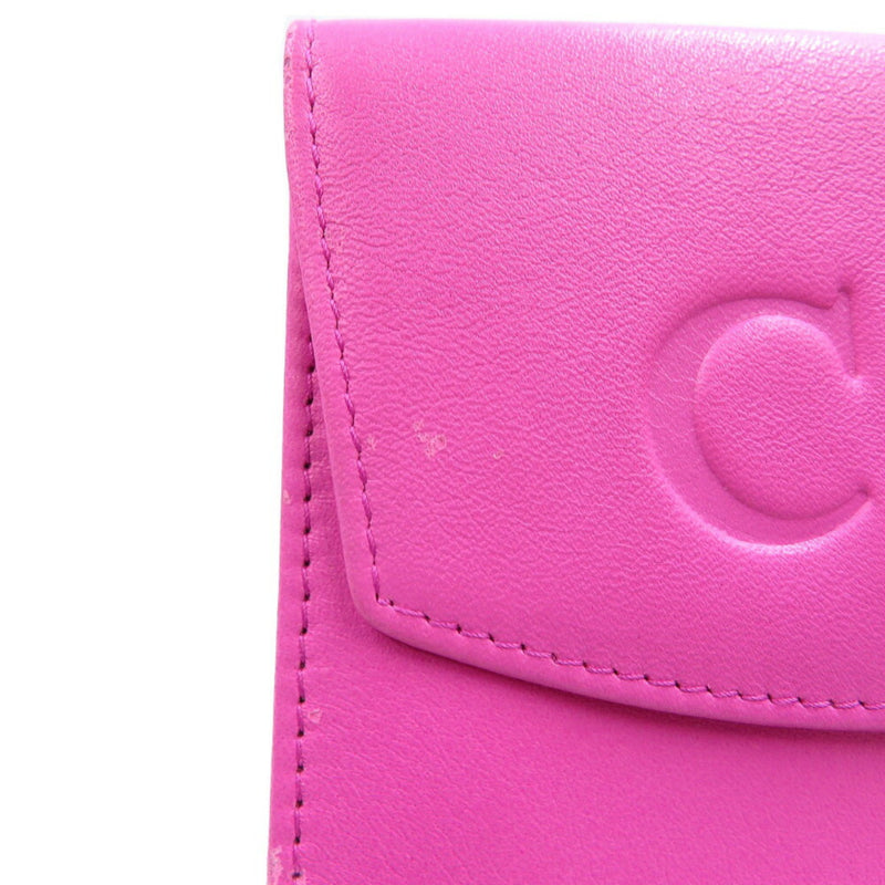 Dior Cd Pink Leather Wallet  (Pre-Owned)