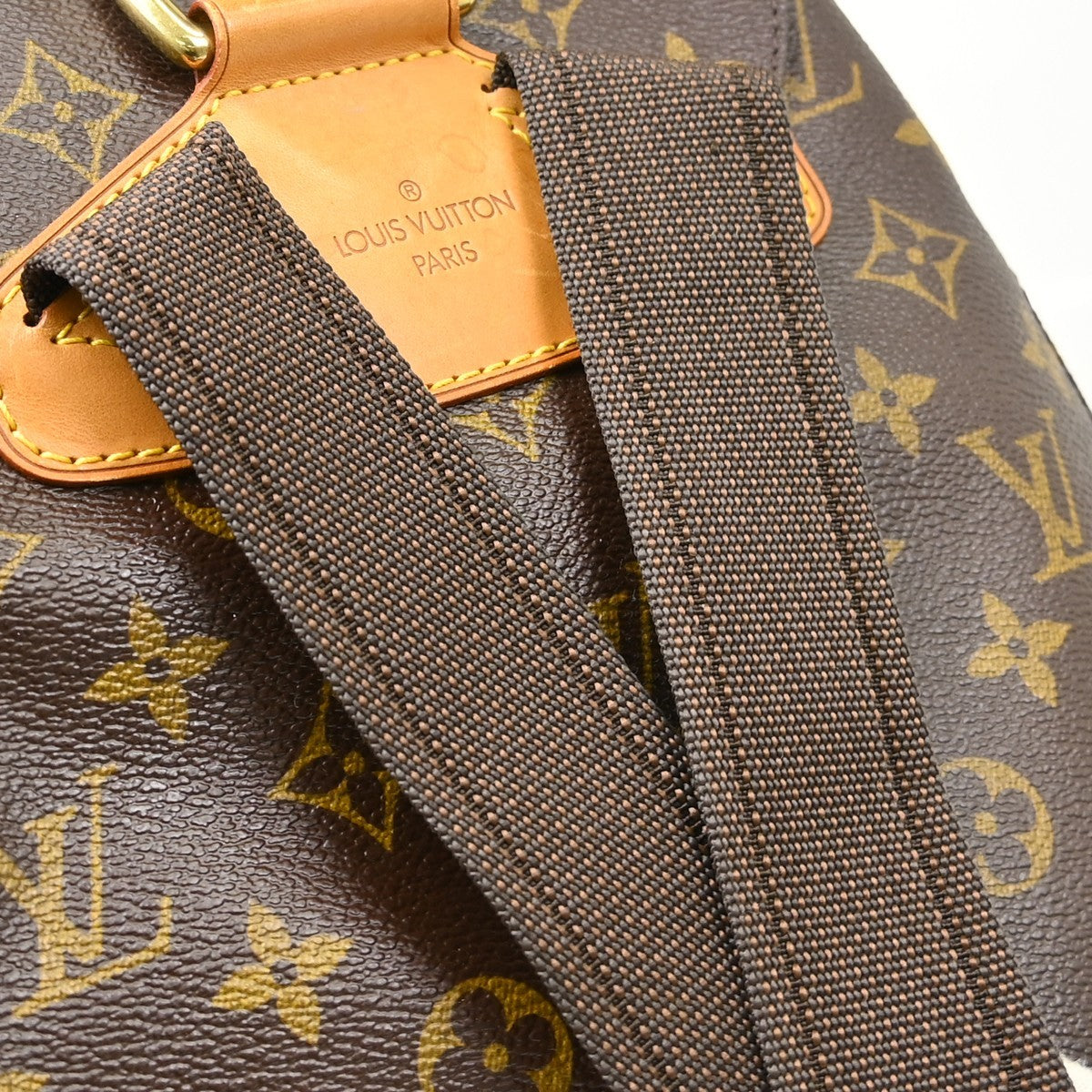 Louis Vuitton Vintage Montsouris Monogram Canvas Brown Canvas Backpack Bag (Pre-Owned)