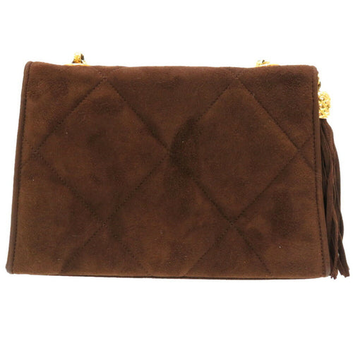Chanel Brown Suede Shopper Bag (Pre-Owned)