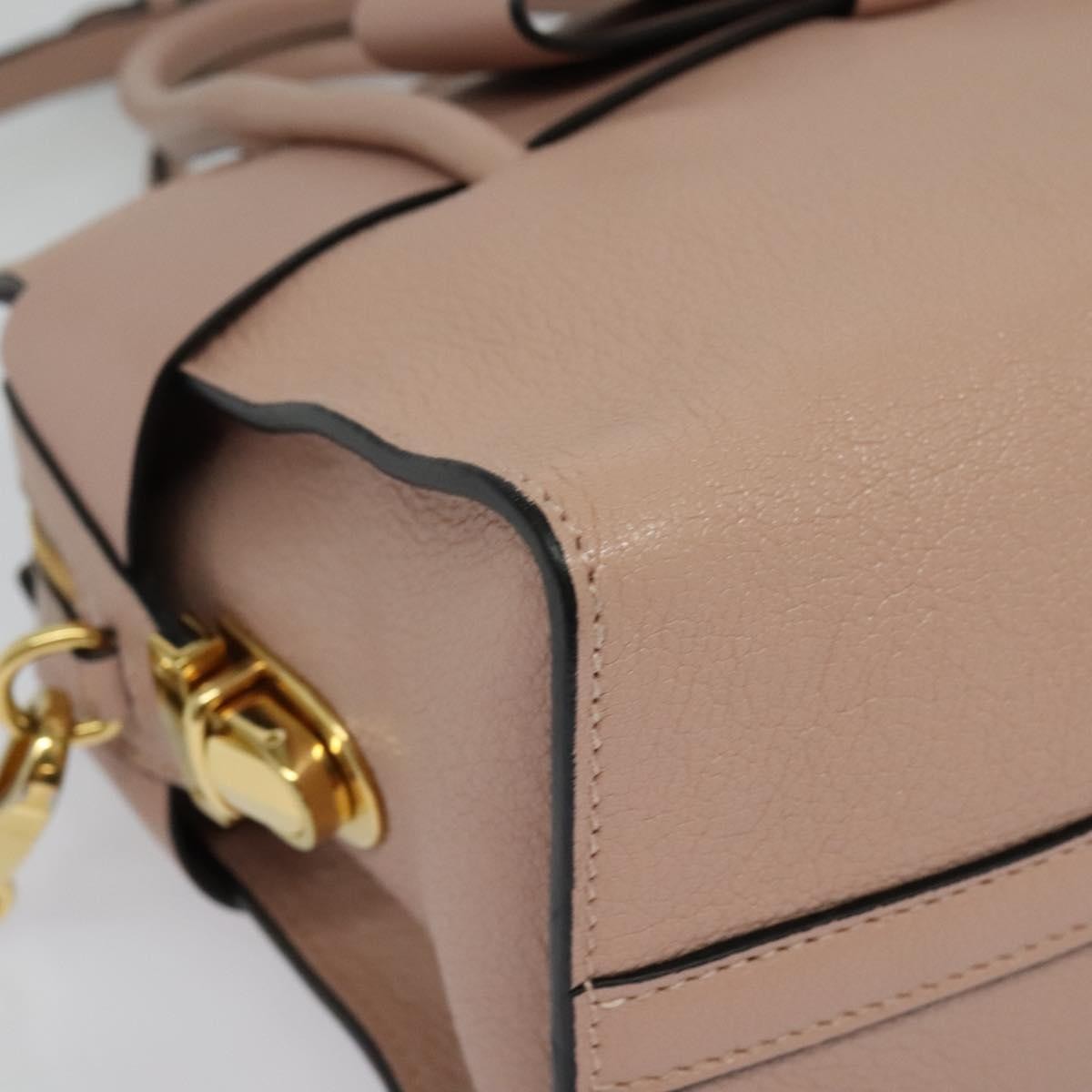 Miu Miu Madras Fiocco Bow Leather Pink Leather Bag (Pre-Owned)