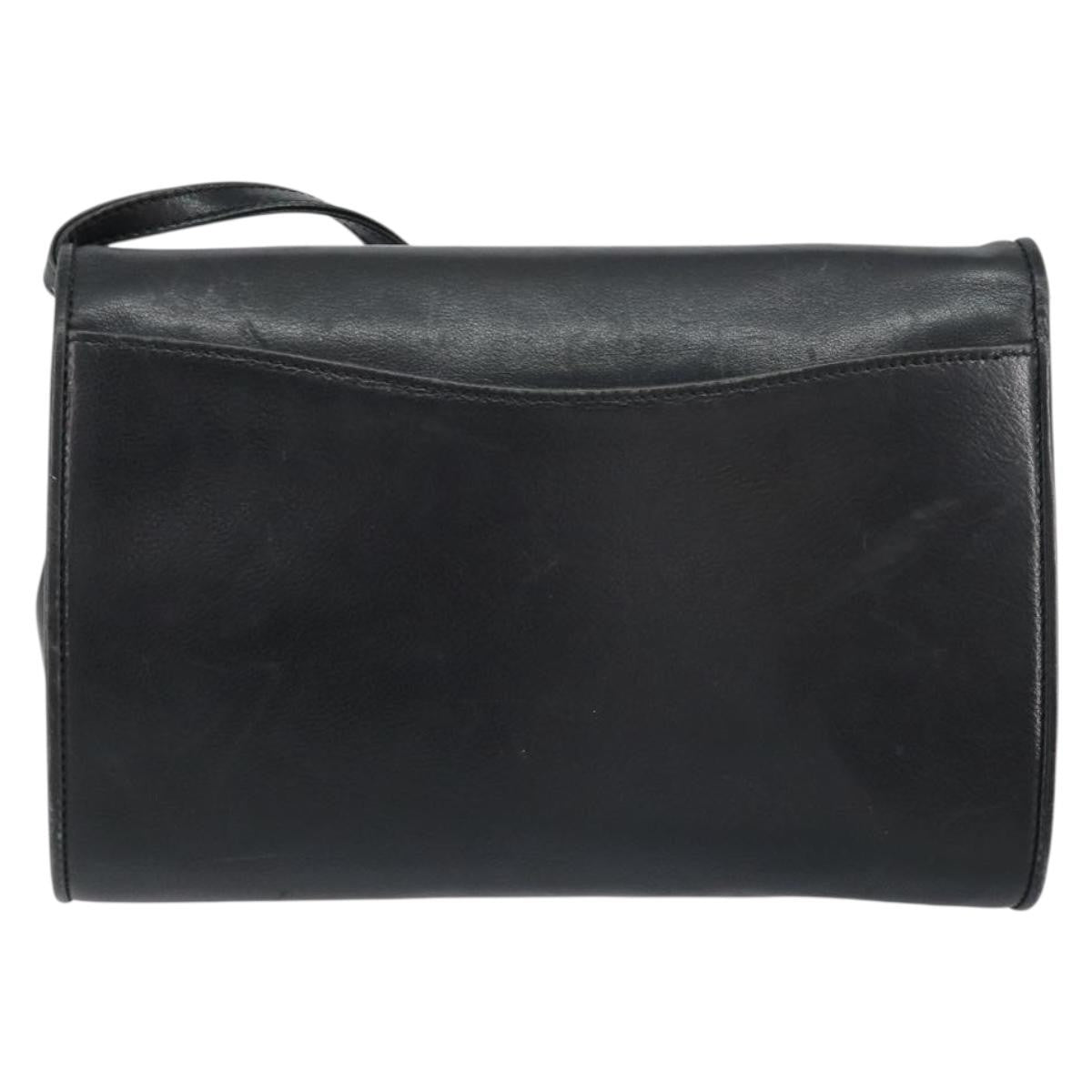 Gucci Vintage Leather Black Leather Shoulder Bag Bag (Pre-Owned)