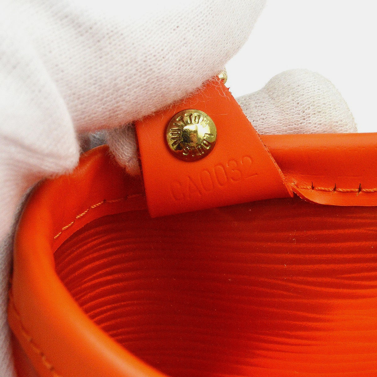 Louis Vuitton Plage Lagoon Bay Vinyl Epi Leather Orange Leather Handbag (Pre-Owned)