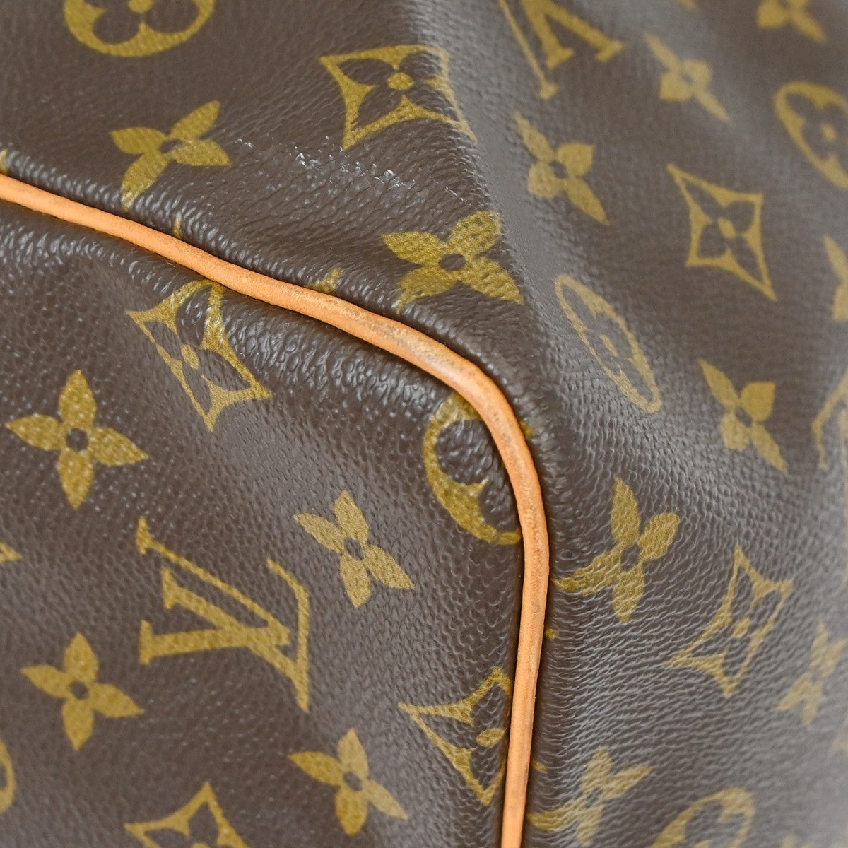 Louis Vuitton Keepall Monogram Brown Canvas Travel Bag Bag (Pre-Owned)