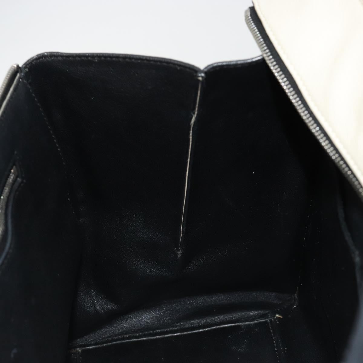 Celine Edge Leather White Leather Handbag (Pre-Owned)