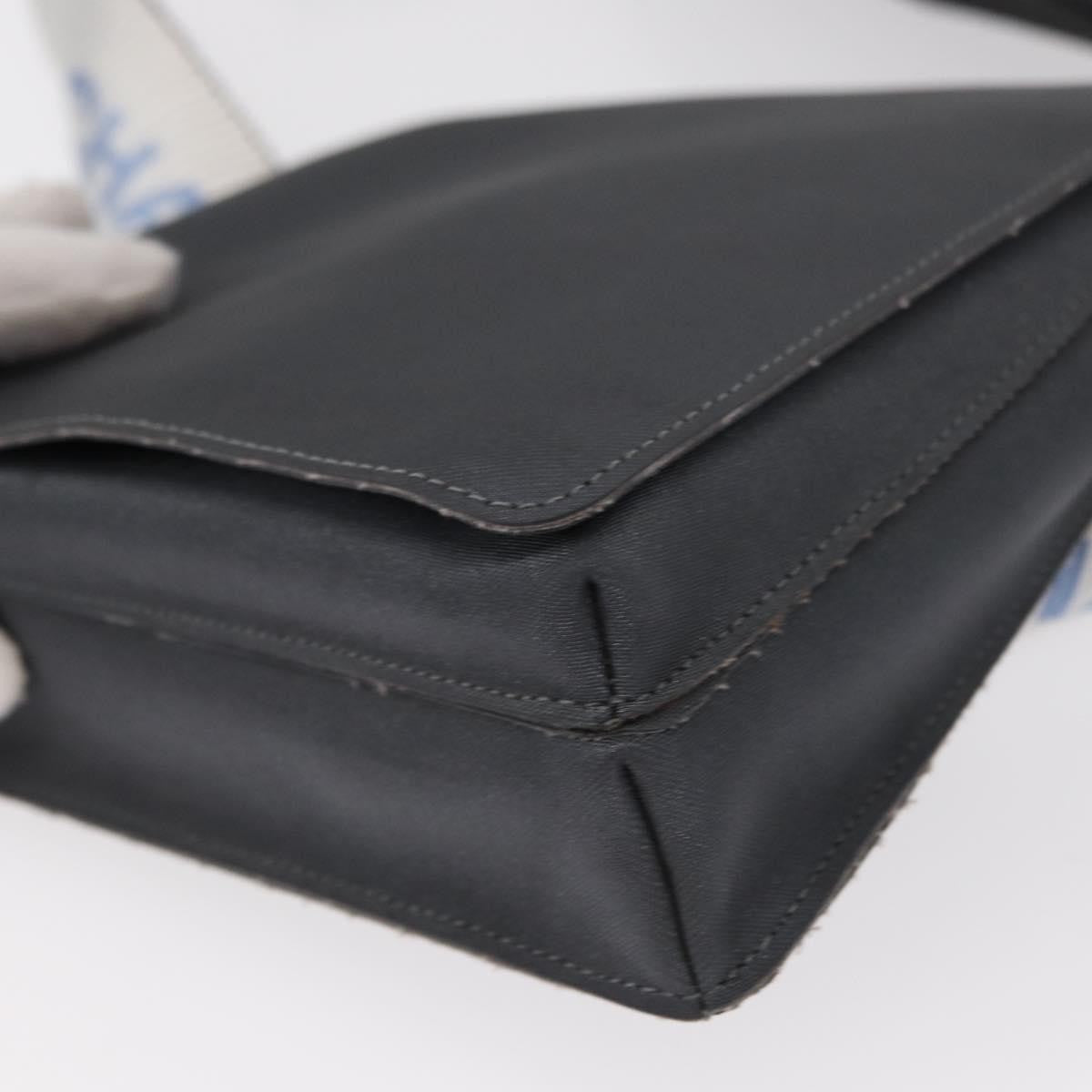 Chanel Sport Line Waist Nylon Gray Nylon Shoulder Bag Bag (Pre-Owned)