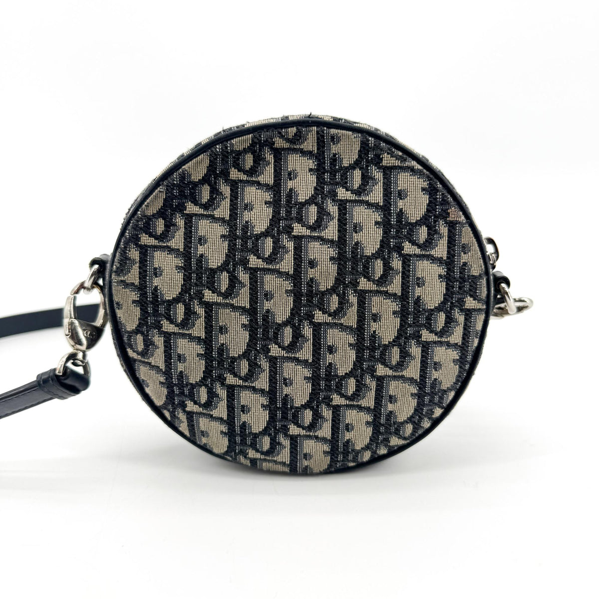 Christian Dior Baby Ball Oblique Canvas Beige Canvas Crossbody Bag Bag (Pre-Owned)