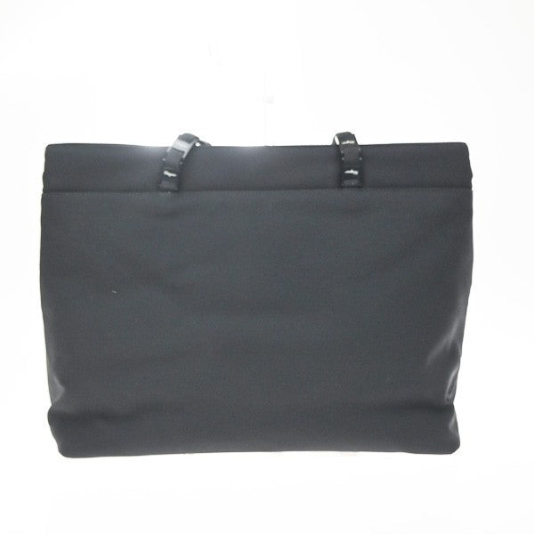 Salvatore Ferragamo Vala Tote Nylon Black Nylon Tote Bag Bag (Pre-Owned)