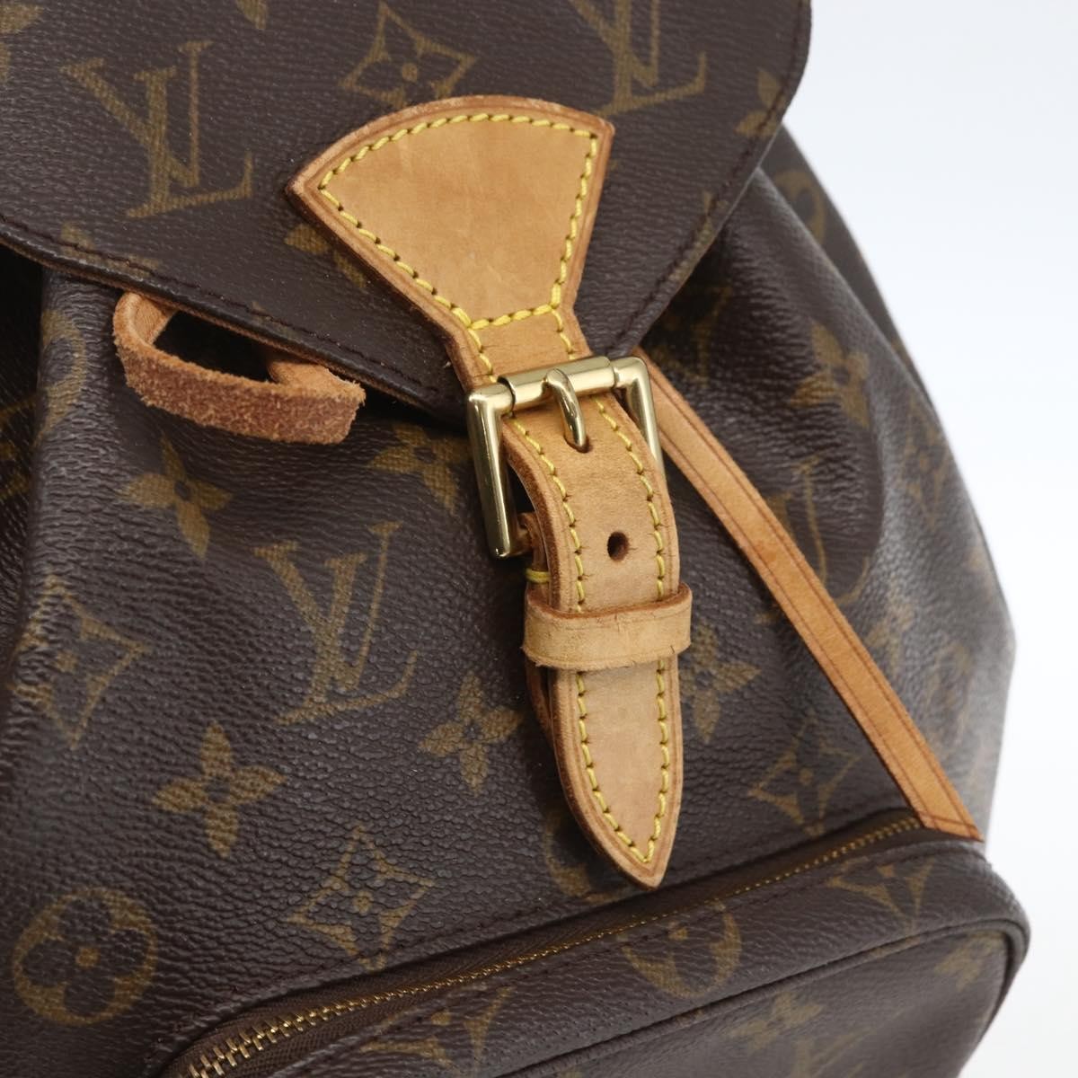 Louis Vuitton Vintage Montsouris Monogram Canvas Brown Canvas Backpack Bag (Pre-Owned)