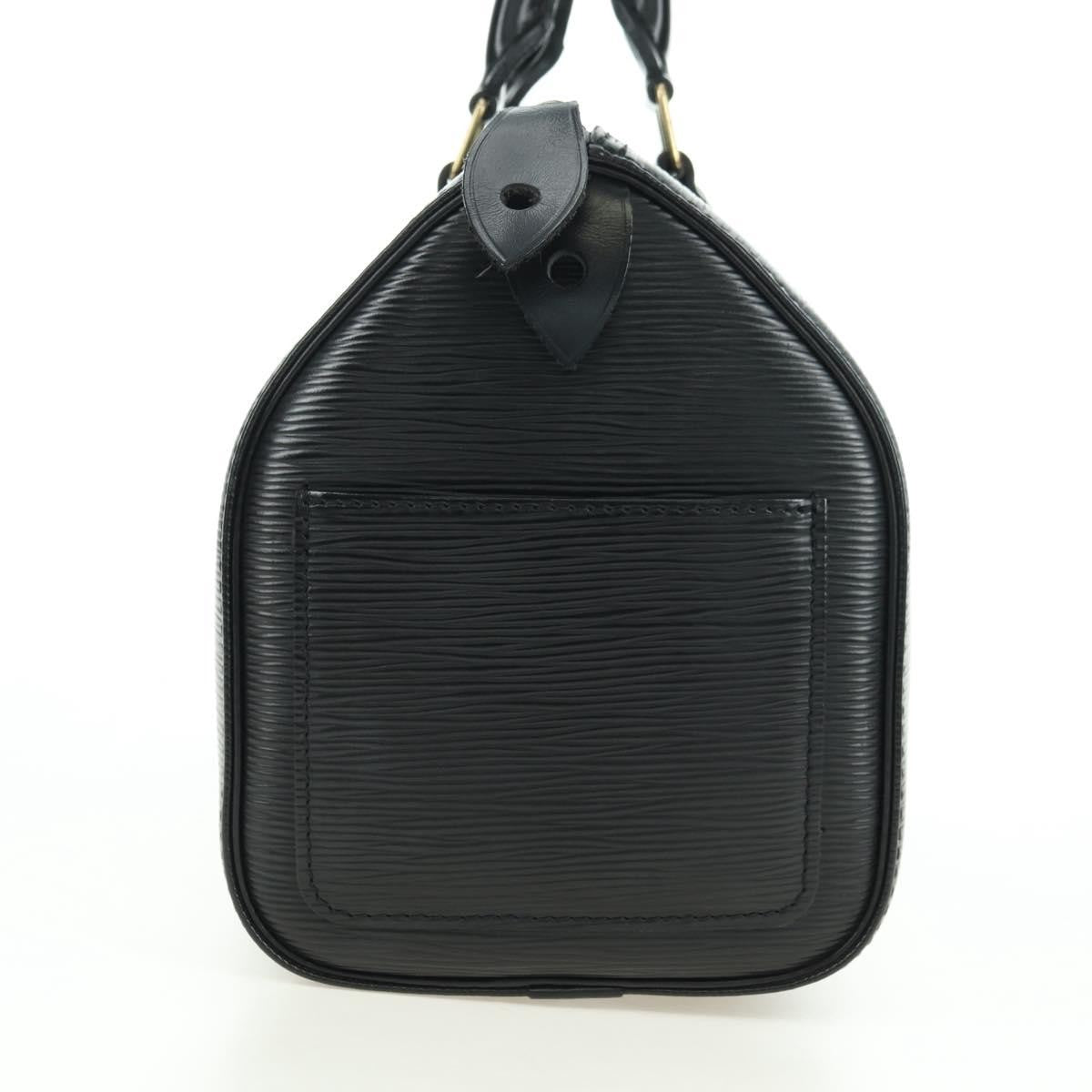 Louis Vuitton Speedy Epi Leather Black Leather Handbag (Pre-Owned)