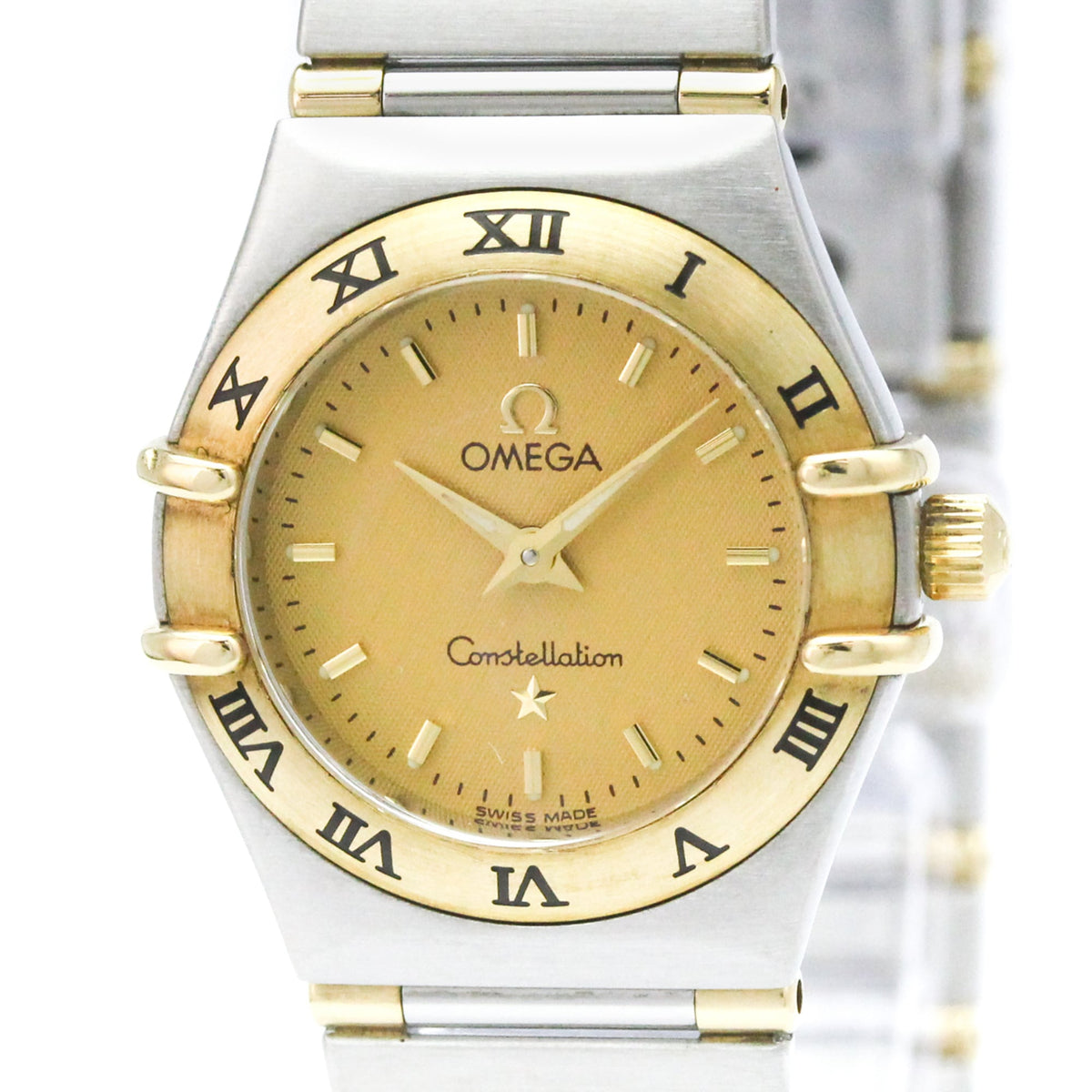 Omega Constellation Quartz Stainless Steel And Yellow Gold Watch (Pre-Owned)