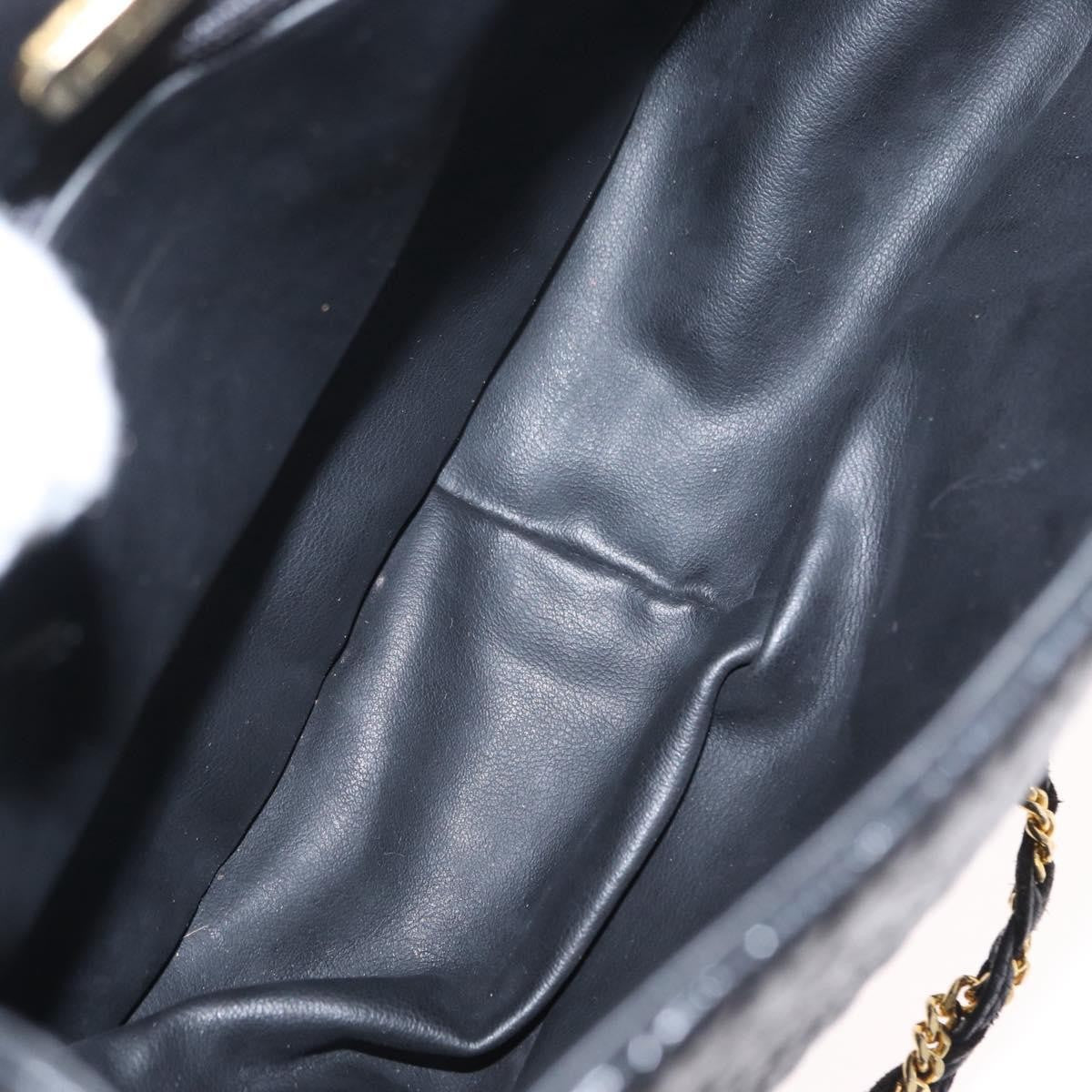 Bally Vintage Leather Black Leather Shoulder Bag Bag (Pre-Owned)