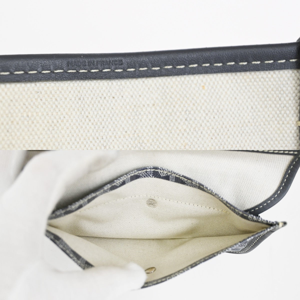 Goyard Saint Louis Coated Canvas Gray Canvas Tote Bag Bag (Pre-Owned)