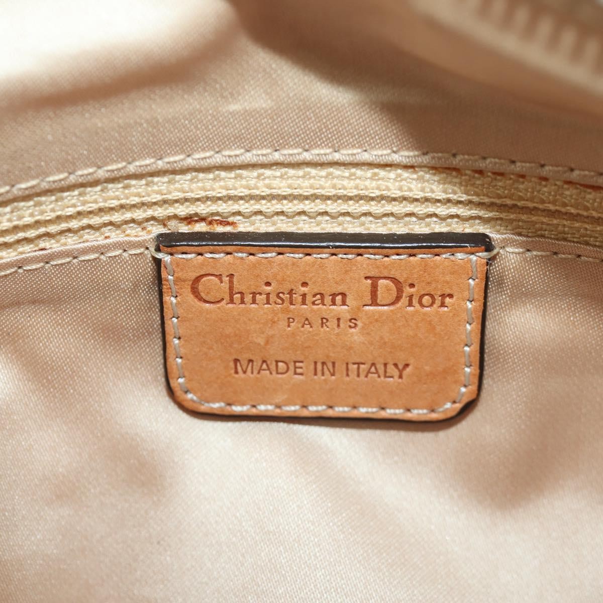Christian Dior Vintage Trotter Romantique Boston Diorissimo Coated Canvas Brown Canvas Handbag (Pre-Owned)