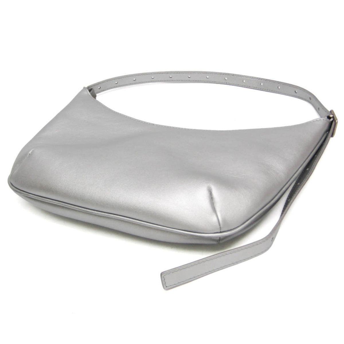 Balenciaga Mary Kate Sling Leather Silver Leather Handbag (Pre-Owned)