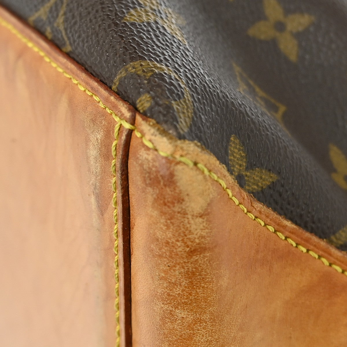 Louis Vuitton Cabas Mezzo Monogram Canvas Brown Canvas Shoulder Bag Bag (Pre-Owned)