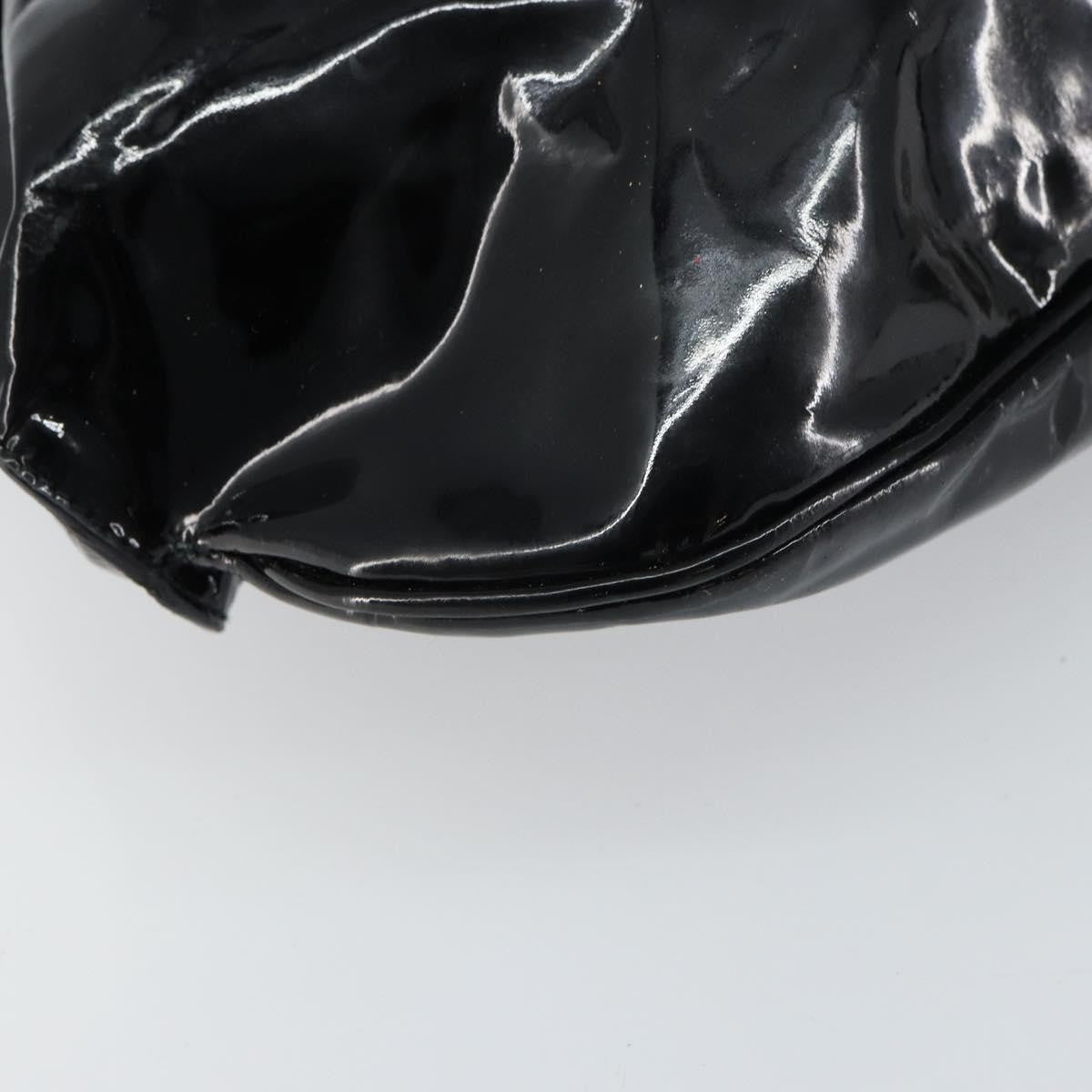 Salvatore Ferragamo Gancini Tote Patent Leather Black Patent_Leather Tote Bag Bag (Pre-Owned)