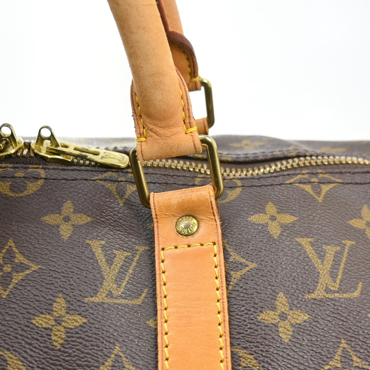 Louis Vuitton Keepall Monogram Canvas Brown Canvas Travel Bag Bag (Pre-Owned)