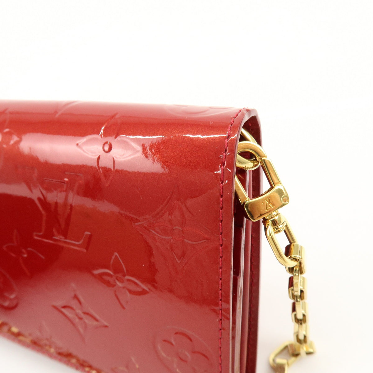 Louis Vuitton Chaine Monogram Vernis Red Patent_Leather Crossbody Bag Bag (Pre-Owned)