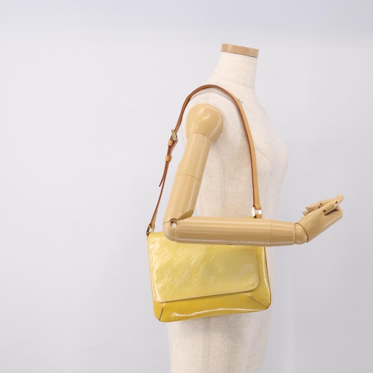 Louis Vuitton Thompson Street Monogram Vernis Yellow Patent_Leather Shoulder Bag Bag (Pre-Owned)