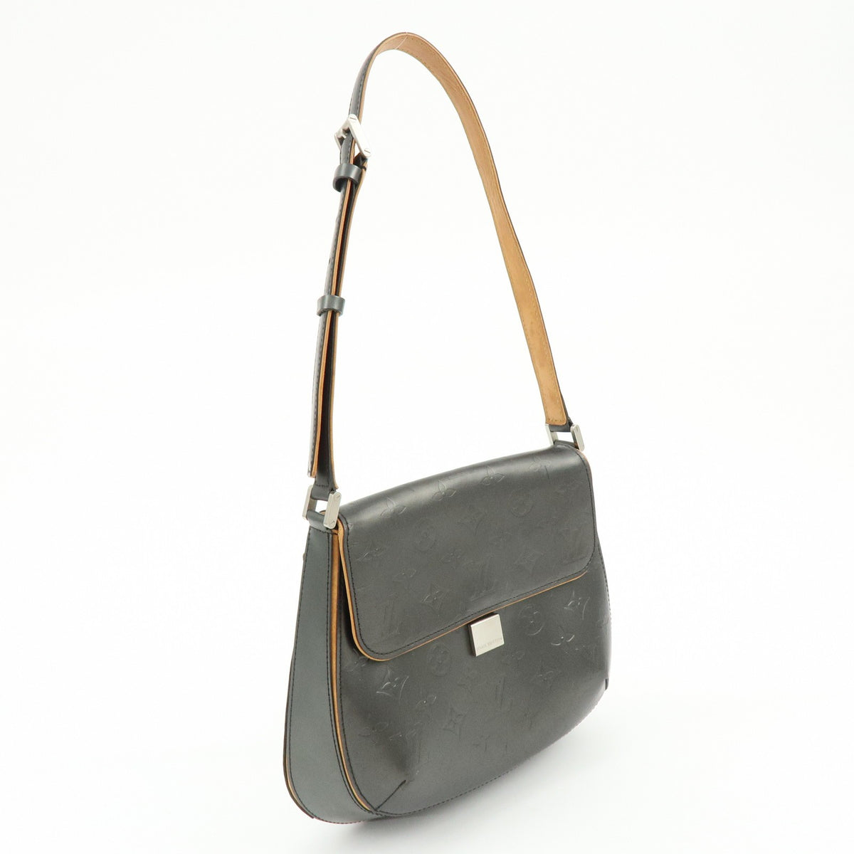 Louis Vuitton Mat Webster Street Monogram Vernis Black Leather Handbag (Pre-Owned)