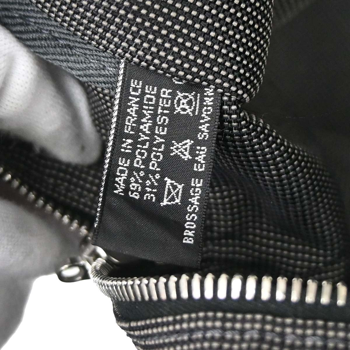 Hermes Fourre Tout Toile Gray Polyamide Tote Bag Bag (Pre-Owned)