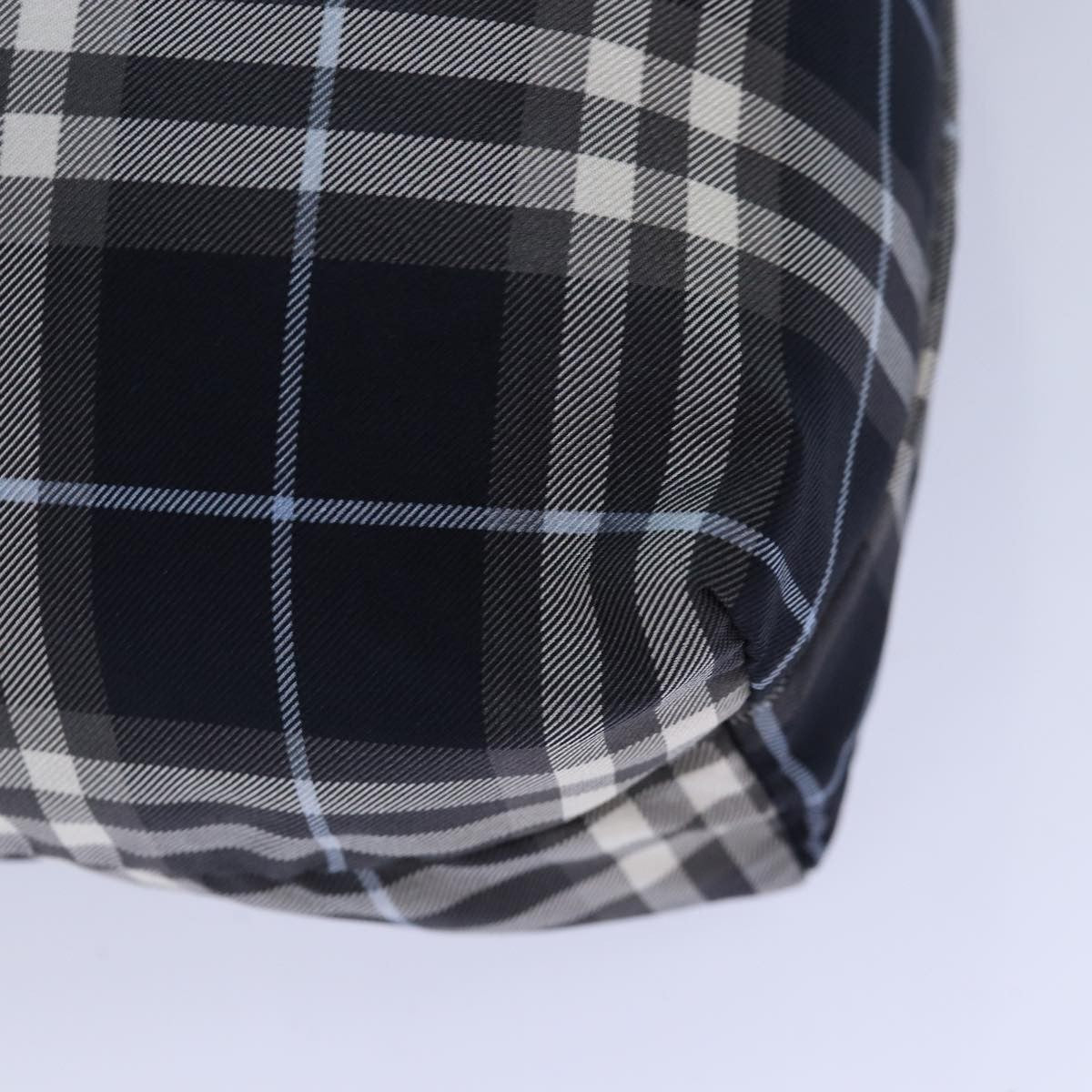 Burberry Nova Check Blue Label Nylon Black Nylon Clutche & Pouche Bag (Pre-Owned)