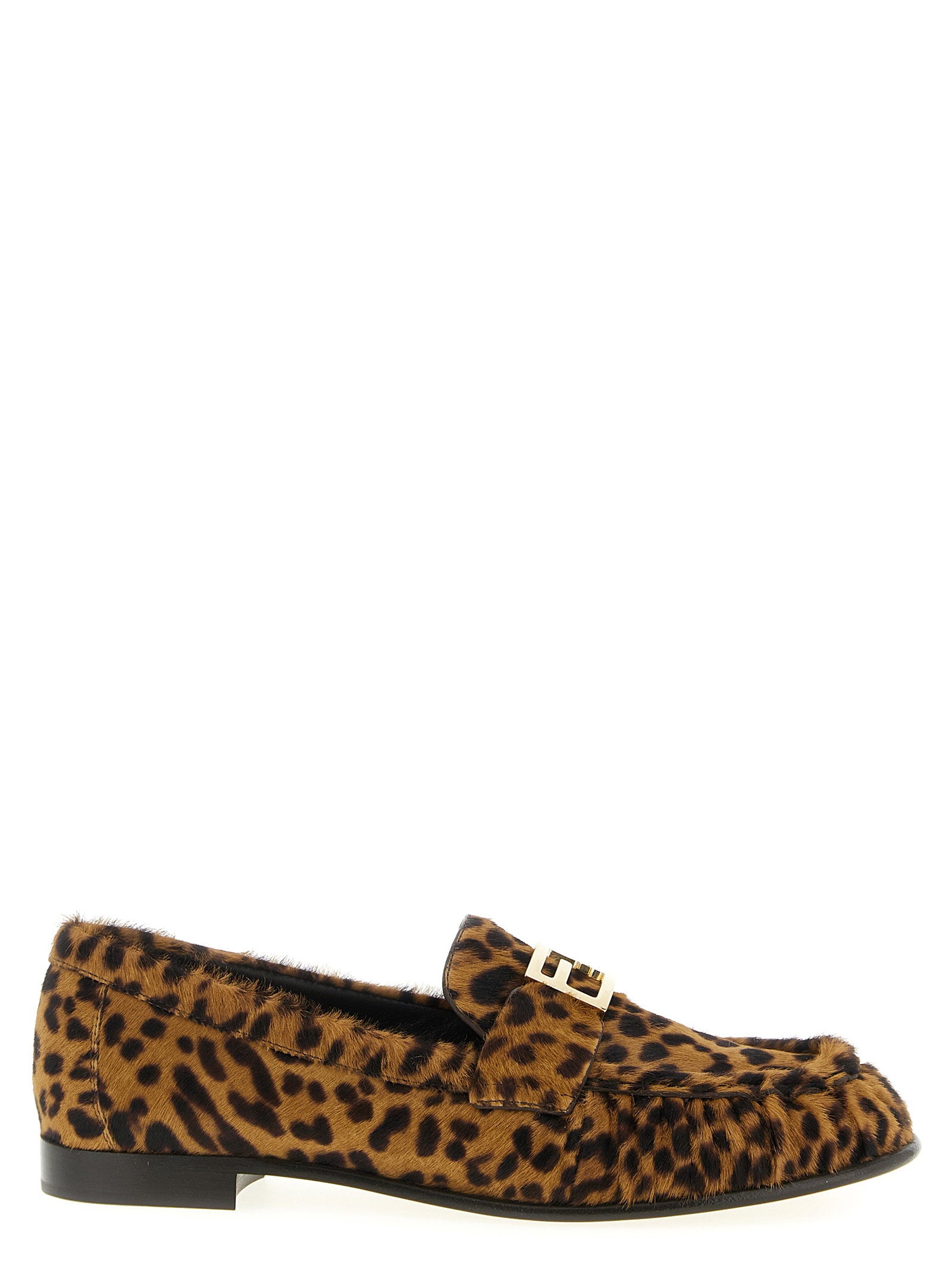 Fendi Women's Baguette Pony Hair Loafers
